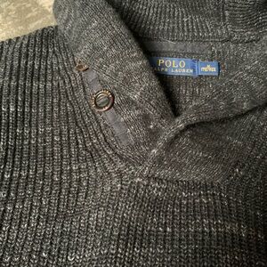 Polo by Ralph Lauren Men's Charcoal Cotton Sweater